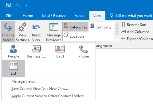 How To Manage Contacts In Outlook